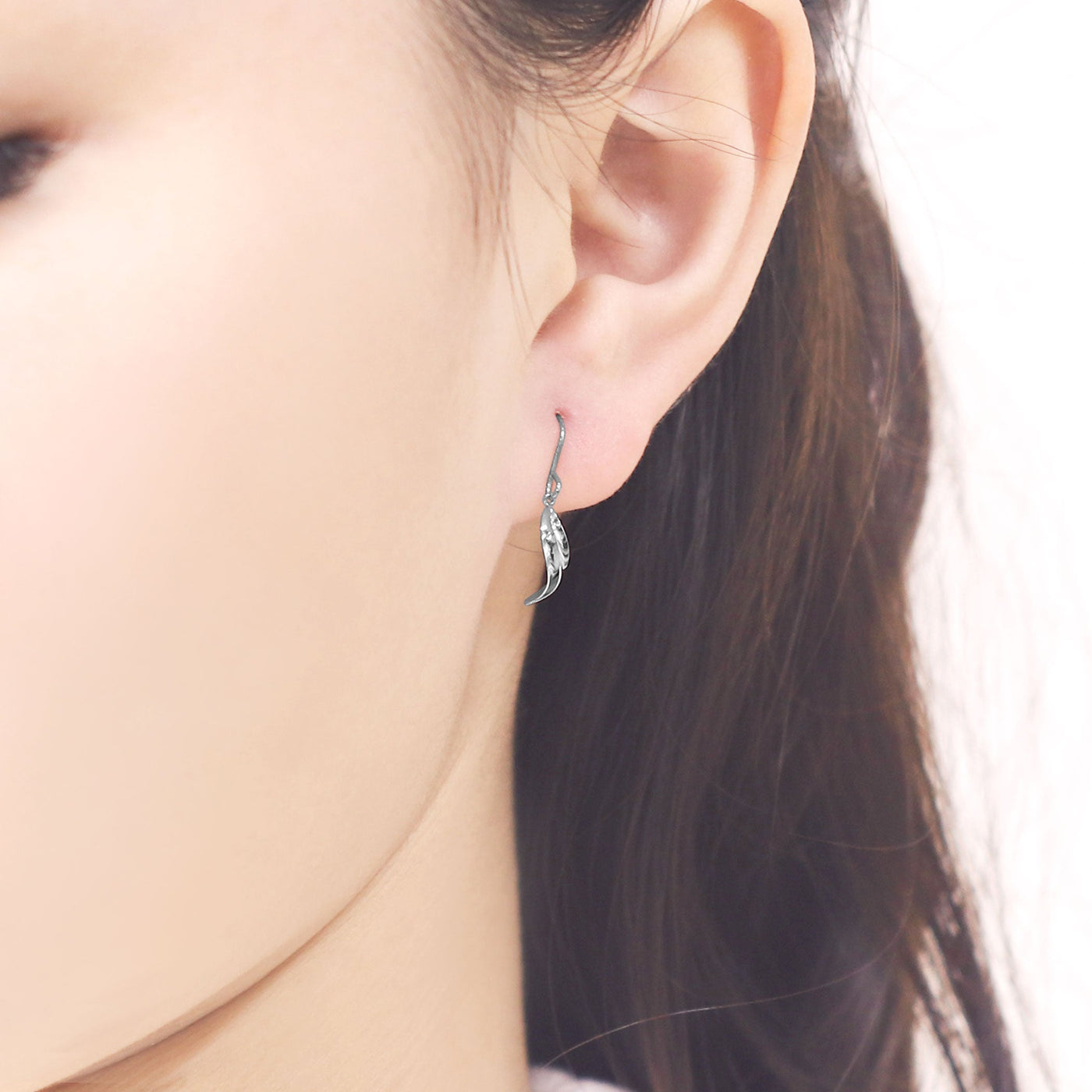 K10 ホワイトゴールド フック ピアス