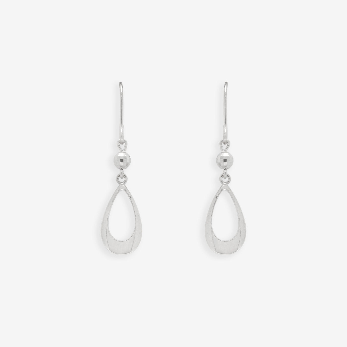 K10 ホワイトゴールド しずく フック ピアス