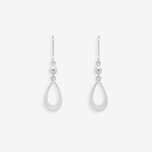 K10 ホワイトゴールド しずく フック ピアス