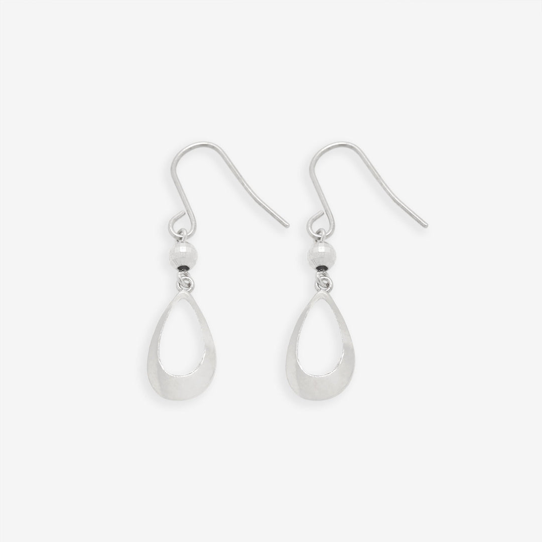 K10 ホワイトゴールド しずく フック ピアス （10162291081518