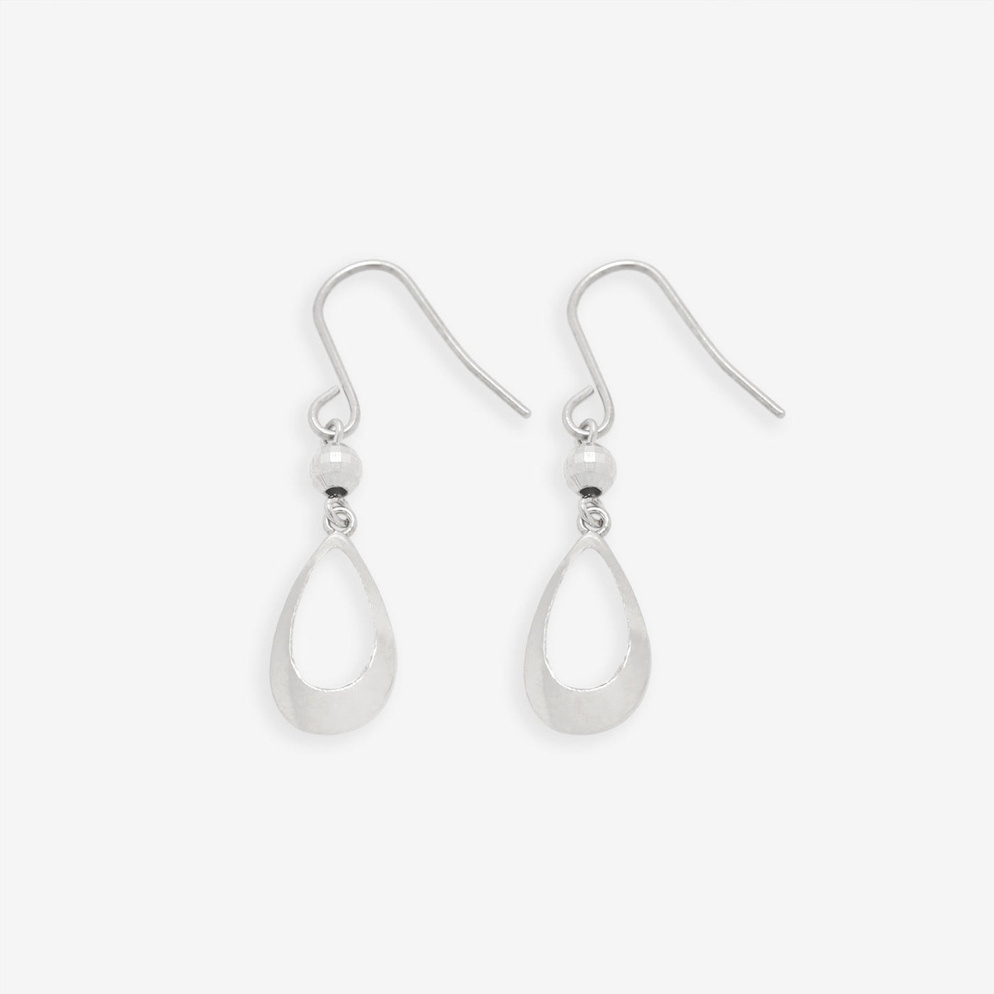 K10 ホワイトゴールド しずく フック ピアス