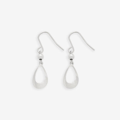 K10 ホワイトゴールド しずく フック ピアス