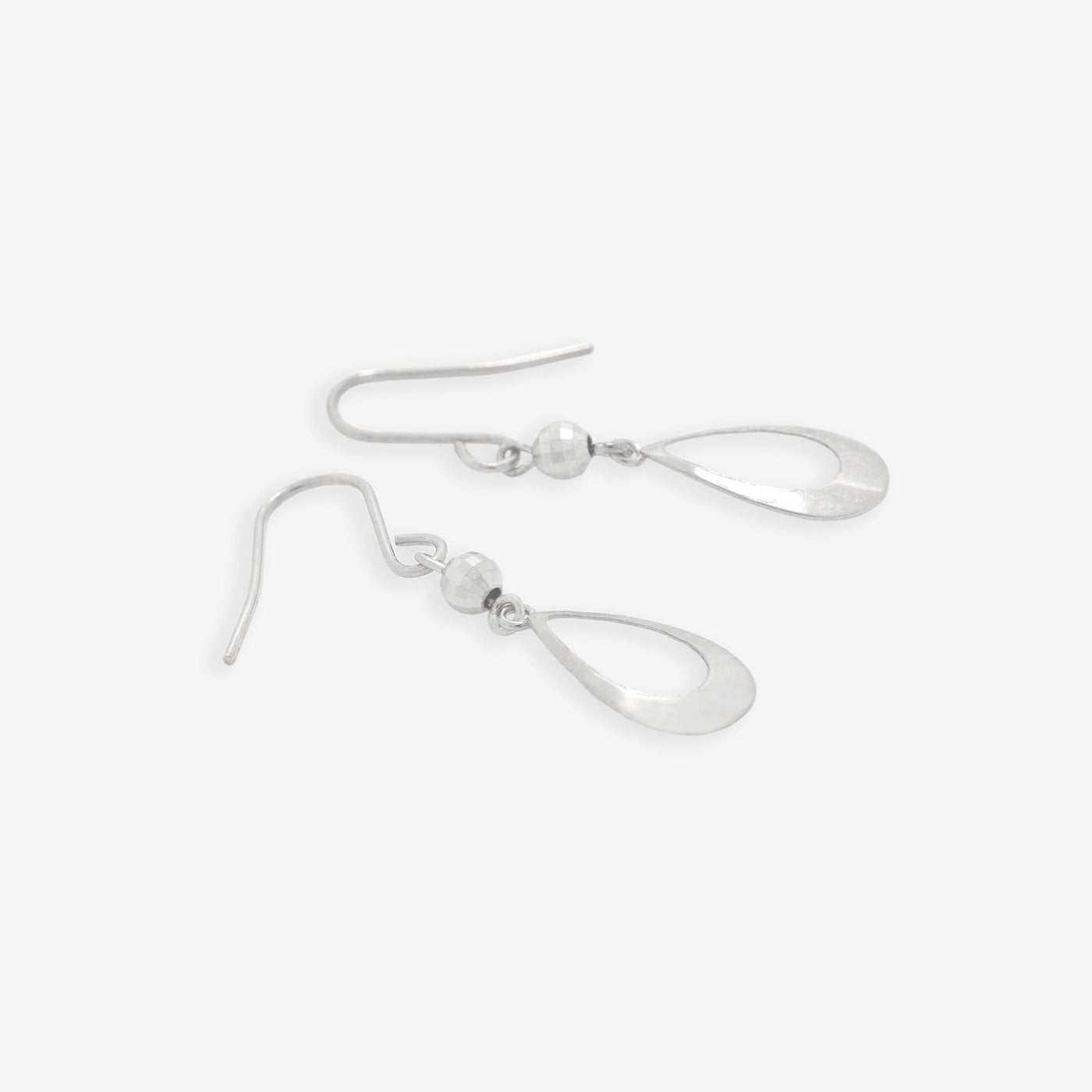 K10 ホワイトゴールド しずく フック ピアス