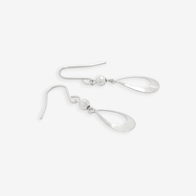 K10 ホワイトゴールド しずく フック ピアス