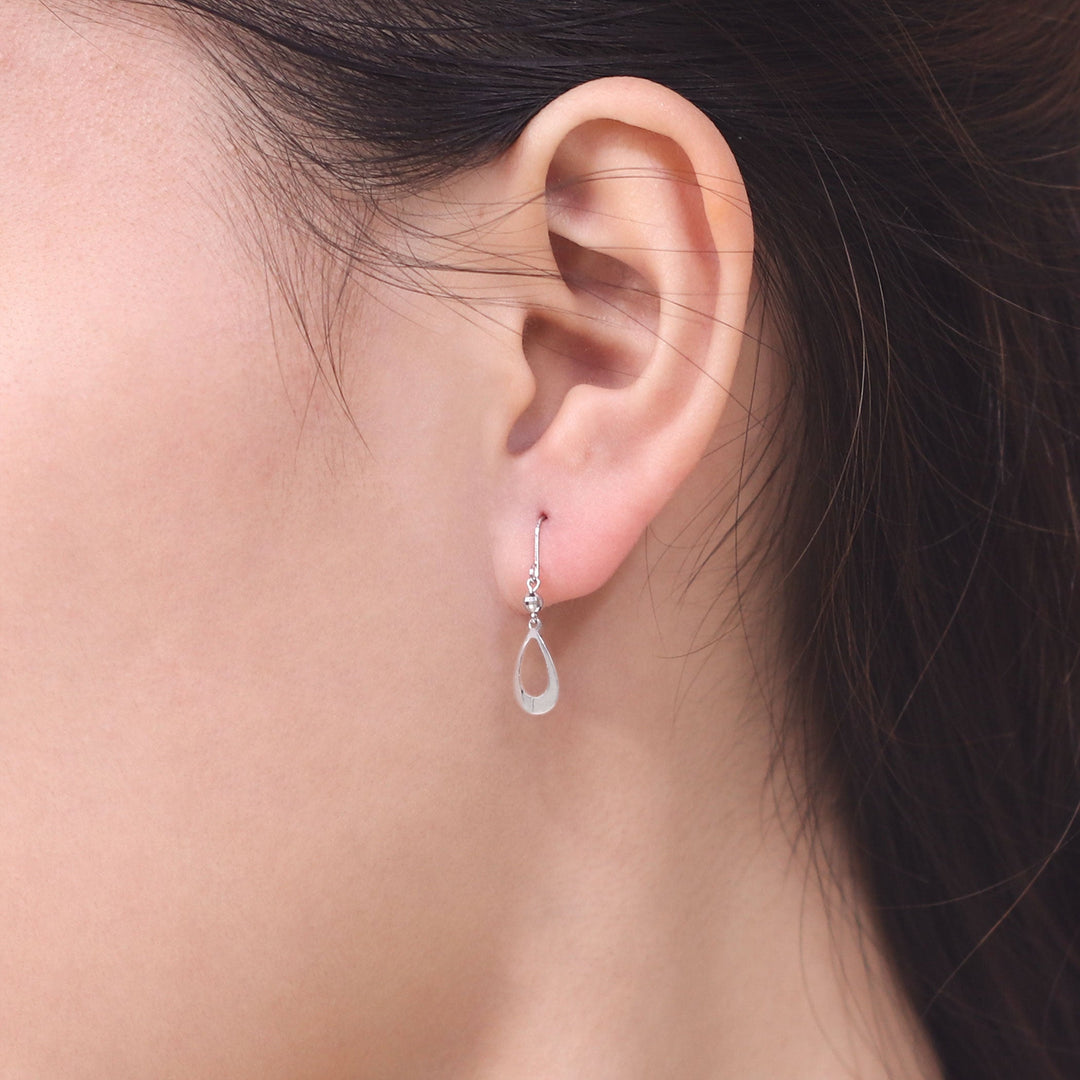 K10 ホワイトゴールド しずく フック ピアス （10162291081518