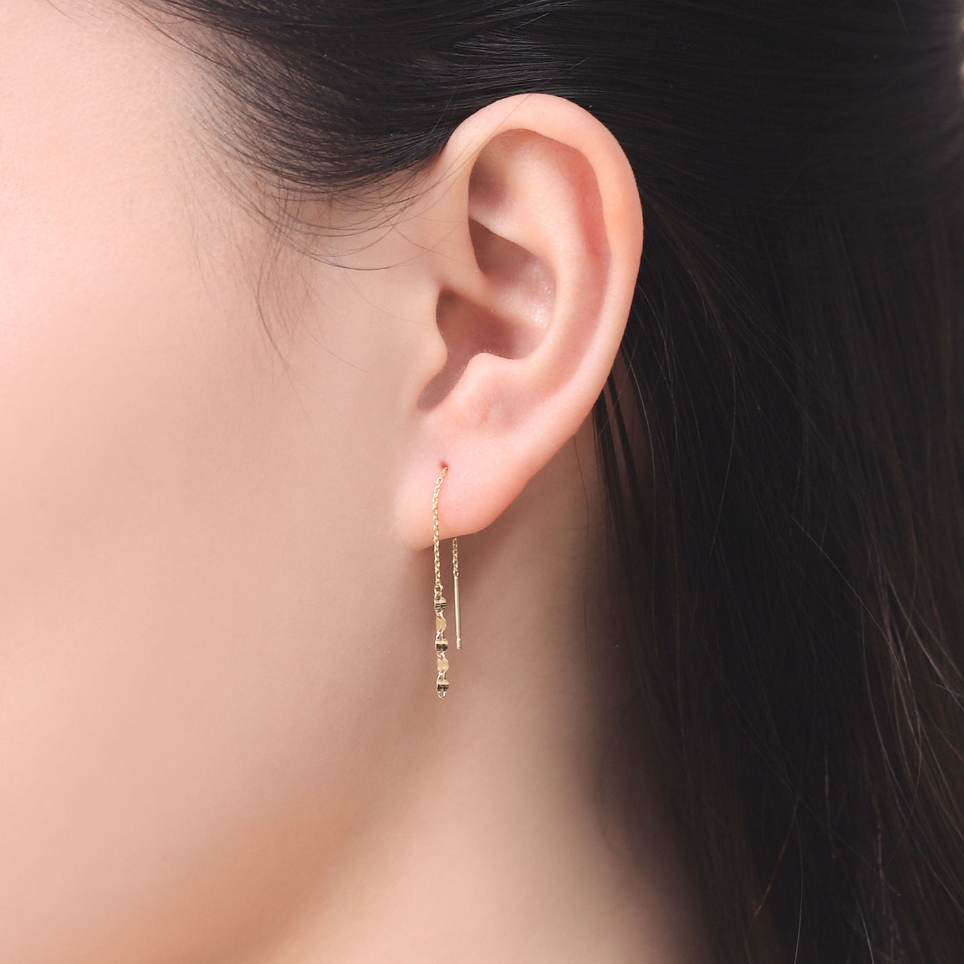 WEB限定】K10 イエローゴールド アメリカン ピアス （10105202049326