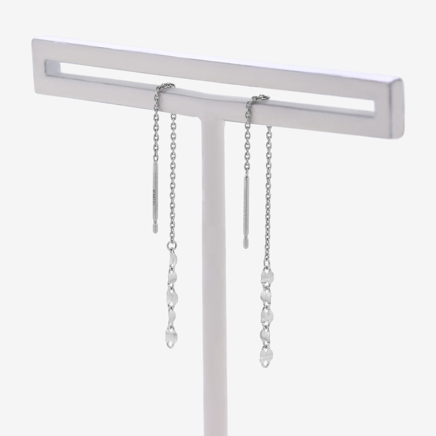 【WEB限定】K10 ホワイトゴールド アメリカン ピアス