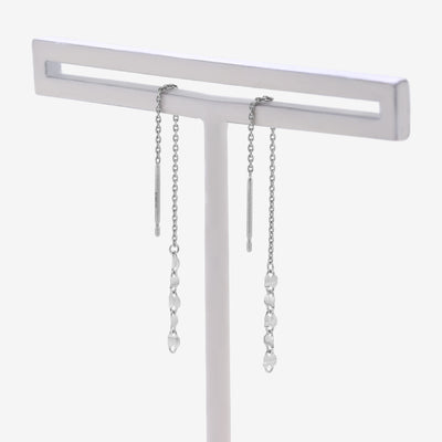 【WEB限定】K10 ホワイトゴールド アメリカン ピアス