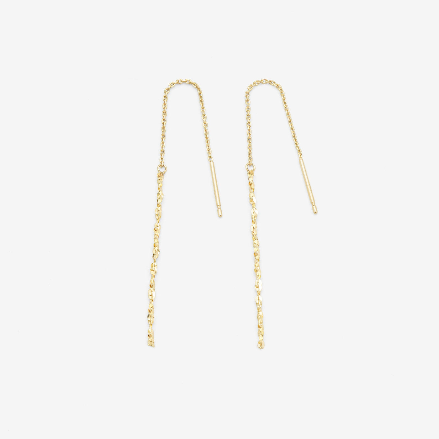 K10 イエローゴールド アメリカン ピアス