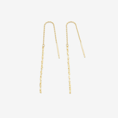 K10 イエローゴールド アメリカン ピアス