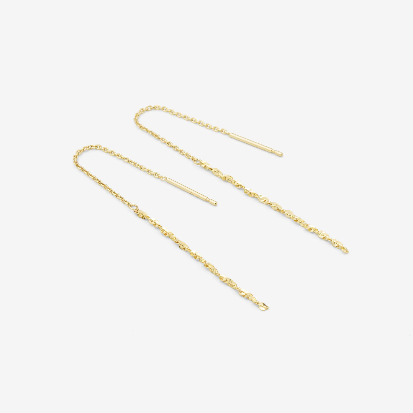 K10 イエローゴールド アメリカン ピアス