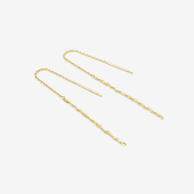 K10 イエローゴールド アメリカン ピアス