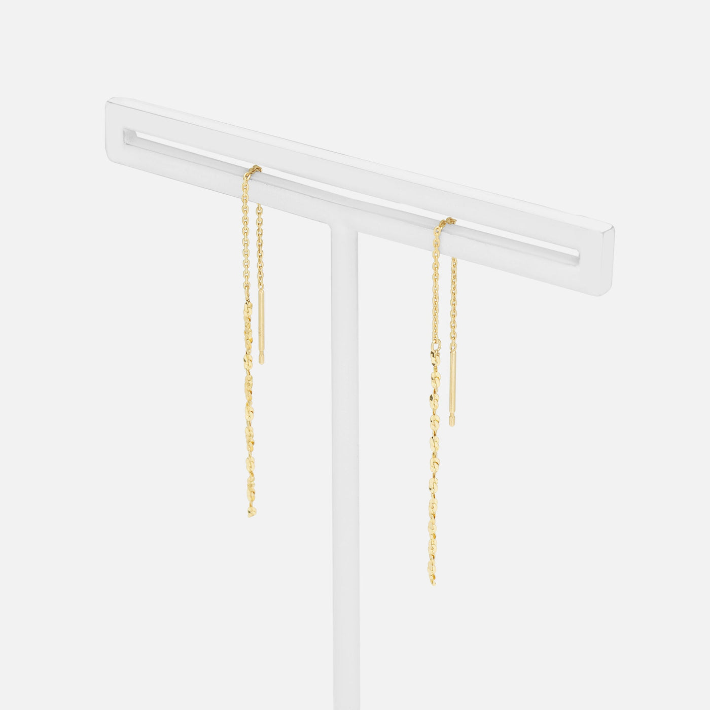 K10 イエローゴールド アメリカン ピアス