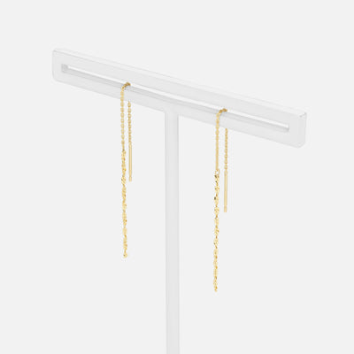 K10 イエローゴールド アメリカン ピアス