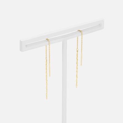 K10 イエローゴールド アメリカン ピアス