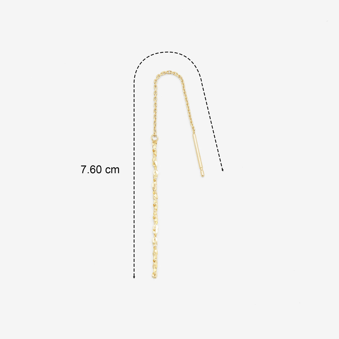K10 イエローゴールド アメリカン ピアス