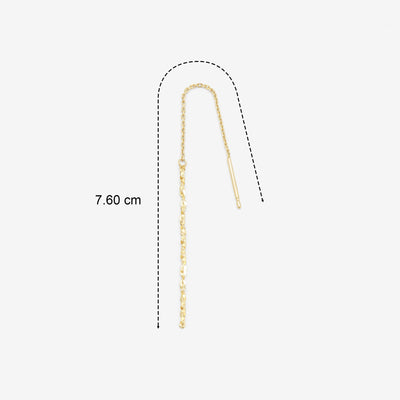 K10 イエローゴールド アメリカン ピアス