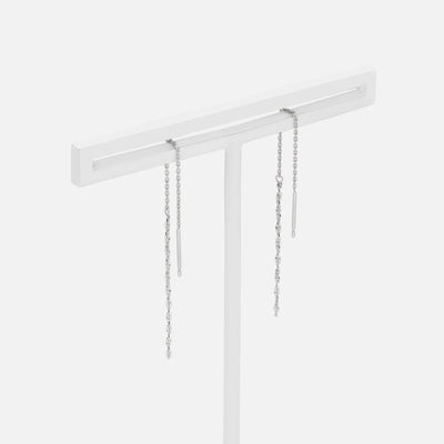 K10 ホワイトゴールド アメリカン ピアス