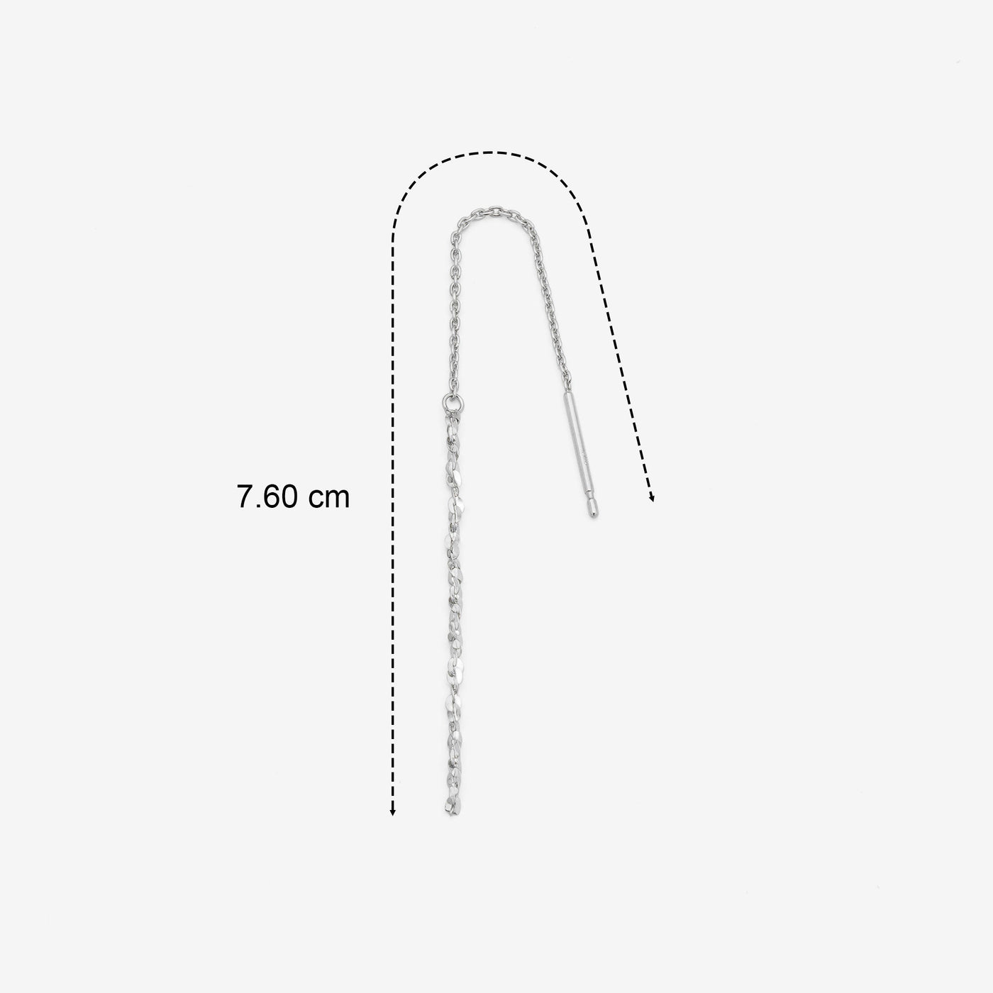 K10 ホワイトゴールド アメリカン ピアス