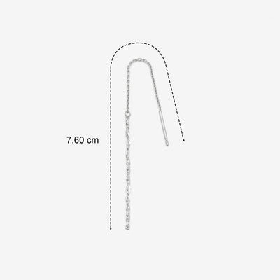 K10 ホワイトゴールド アメリカン ピアス