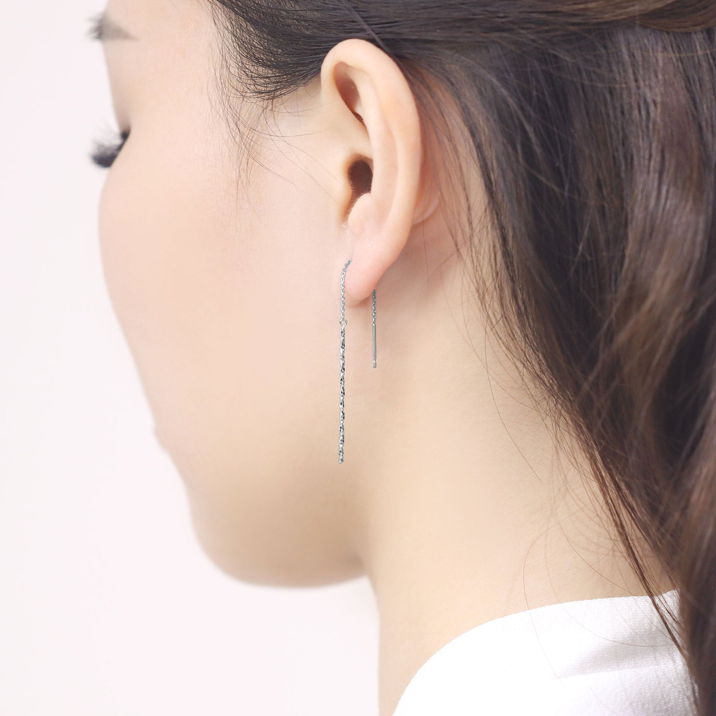 K10 ホワイトゴールド アメリカン ピアス