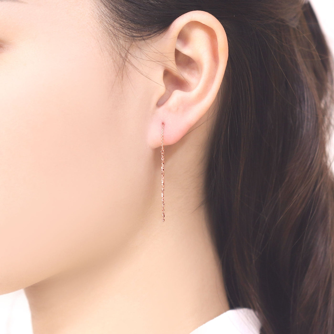 K10 ピンクゴールド アメリカン ピアス