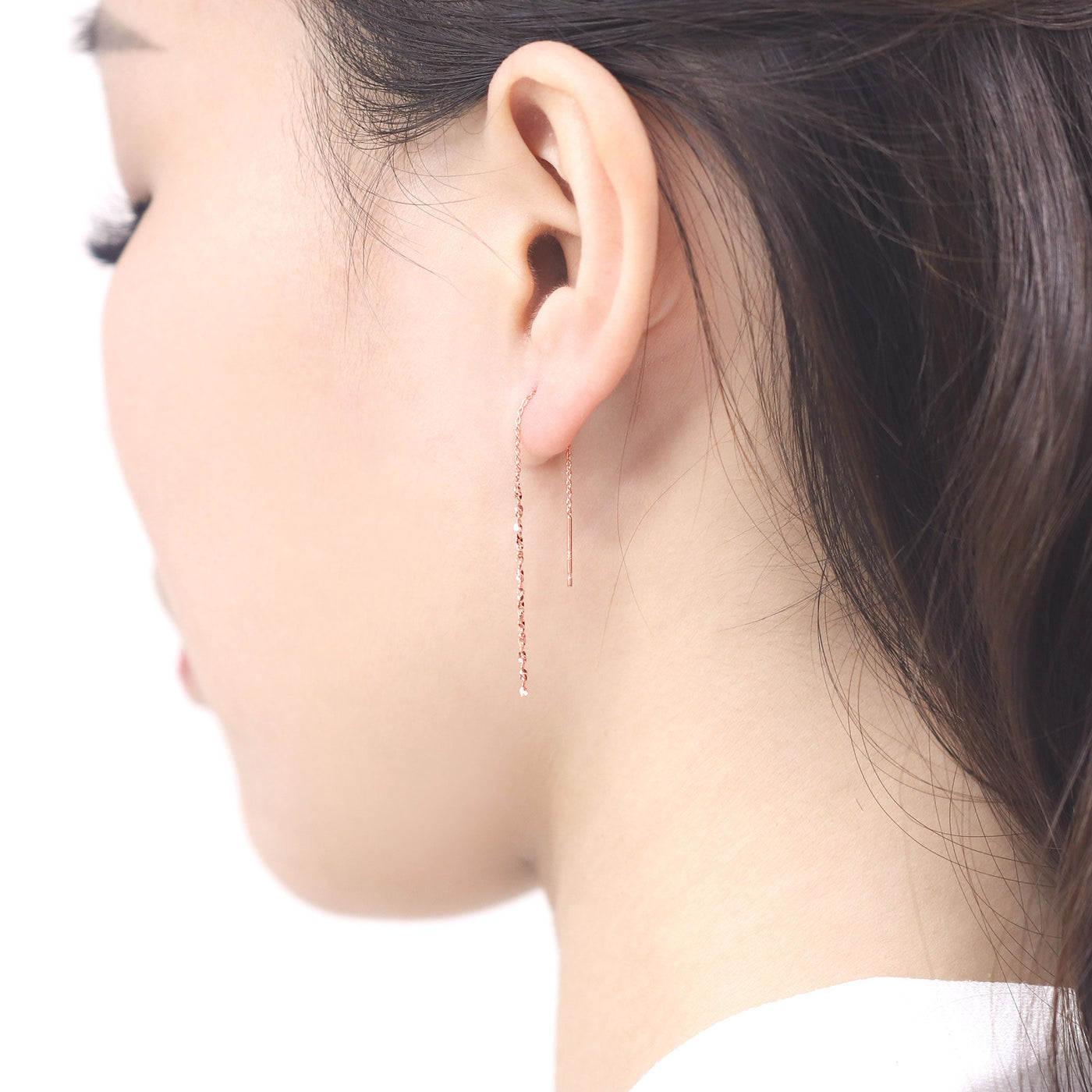 K10 ピンクゴールド アメリカン ピアス