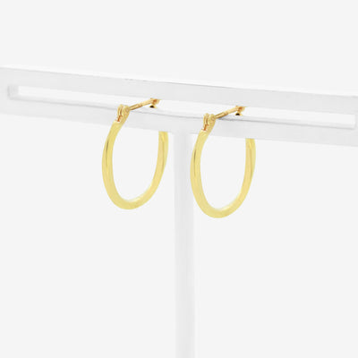 K10 イエローゴールド フープ ピアス