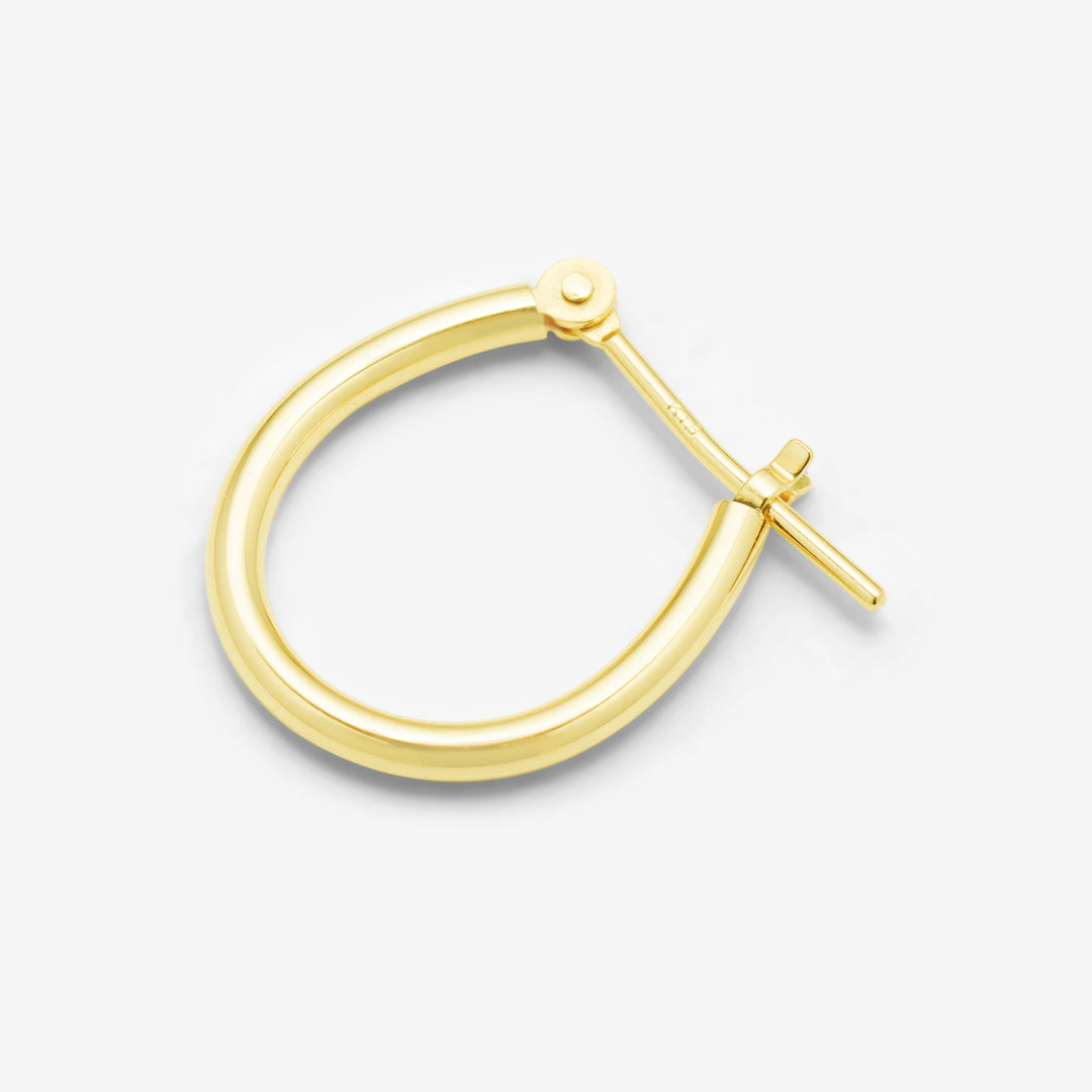 エステール　K18 フープピアス　15mm Ear Jewelry】K18 ピンクゴールド フープ ピアス（15mm）（0202-1470