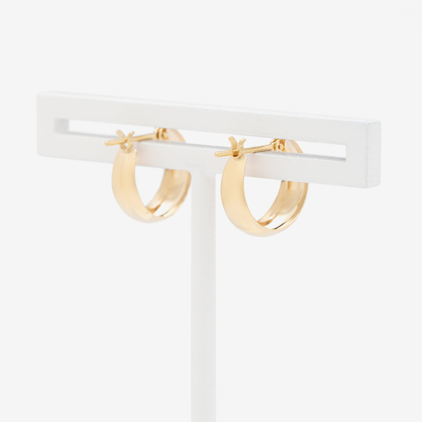 K10 イエローゴールド フープ ピアス