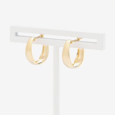 K10 イエローゴールド フープ ピアス