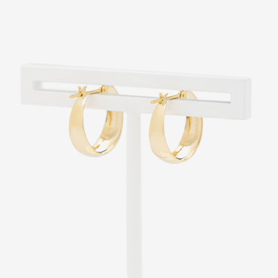 K10 イエローゴールド フープ ピアス