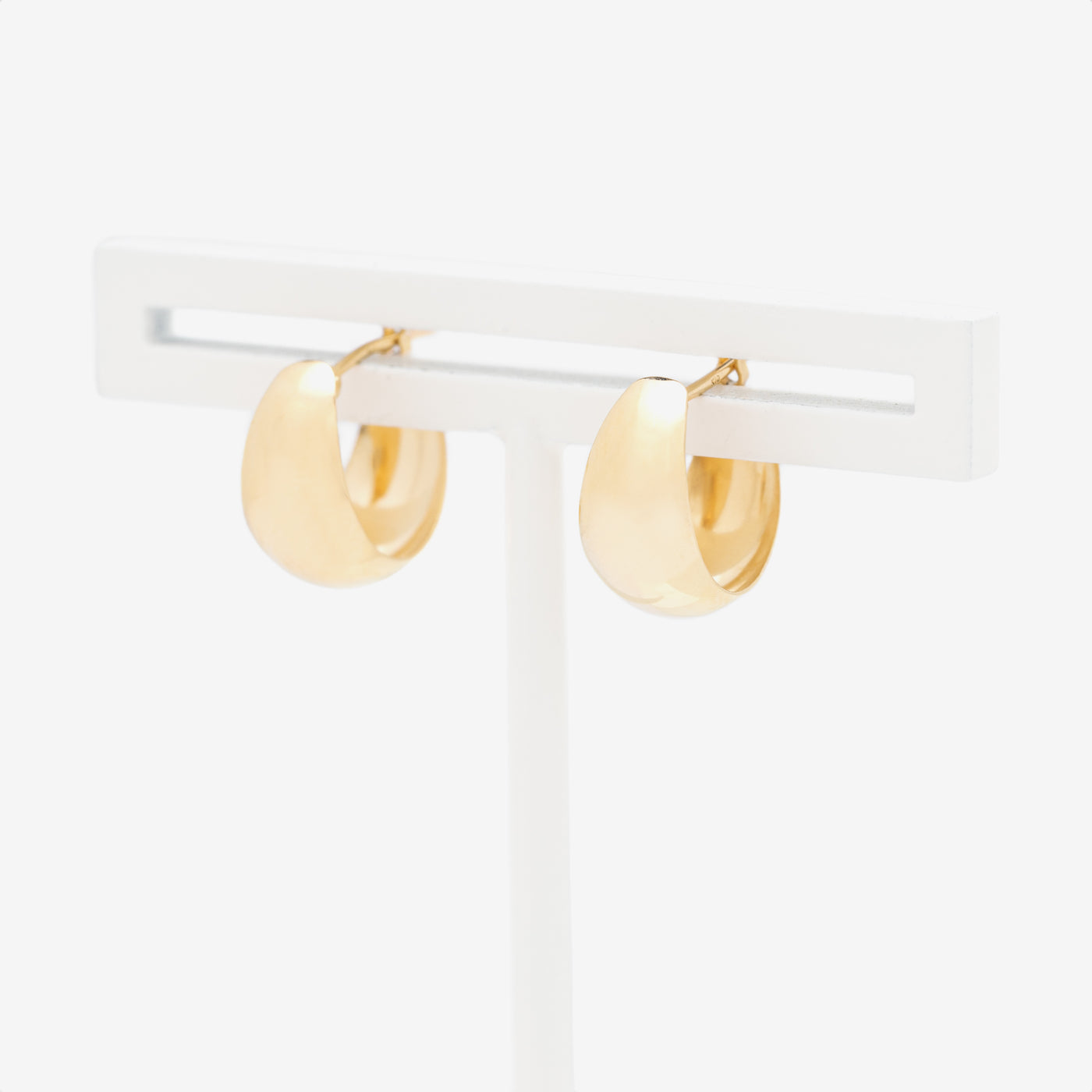 K10 イエローゴールド フープ ピアス