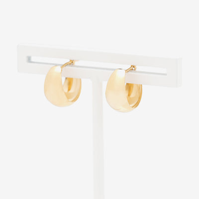 K10 イエローゴールド フープ ピアス