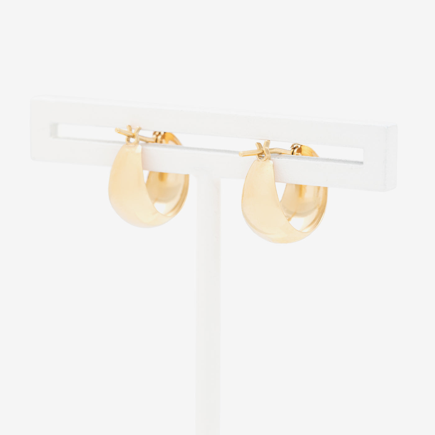 K10 イエローゴールド フープ ピアス