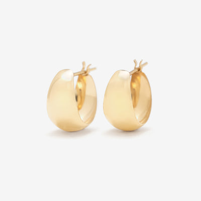 K10 イエローゴールド フープ ピアス