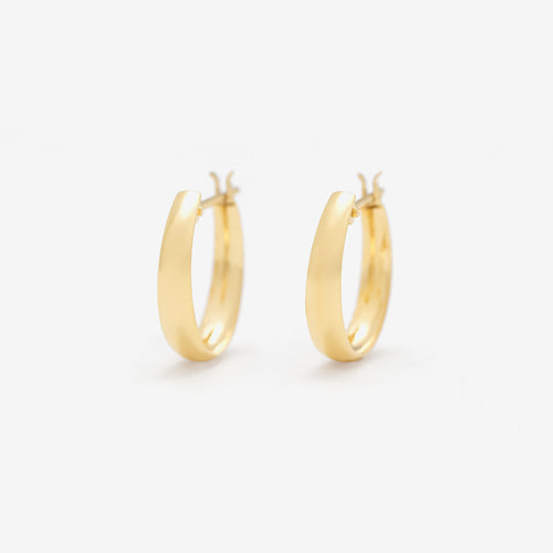 K18 イエローゴールド フープ ピアス