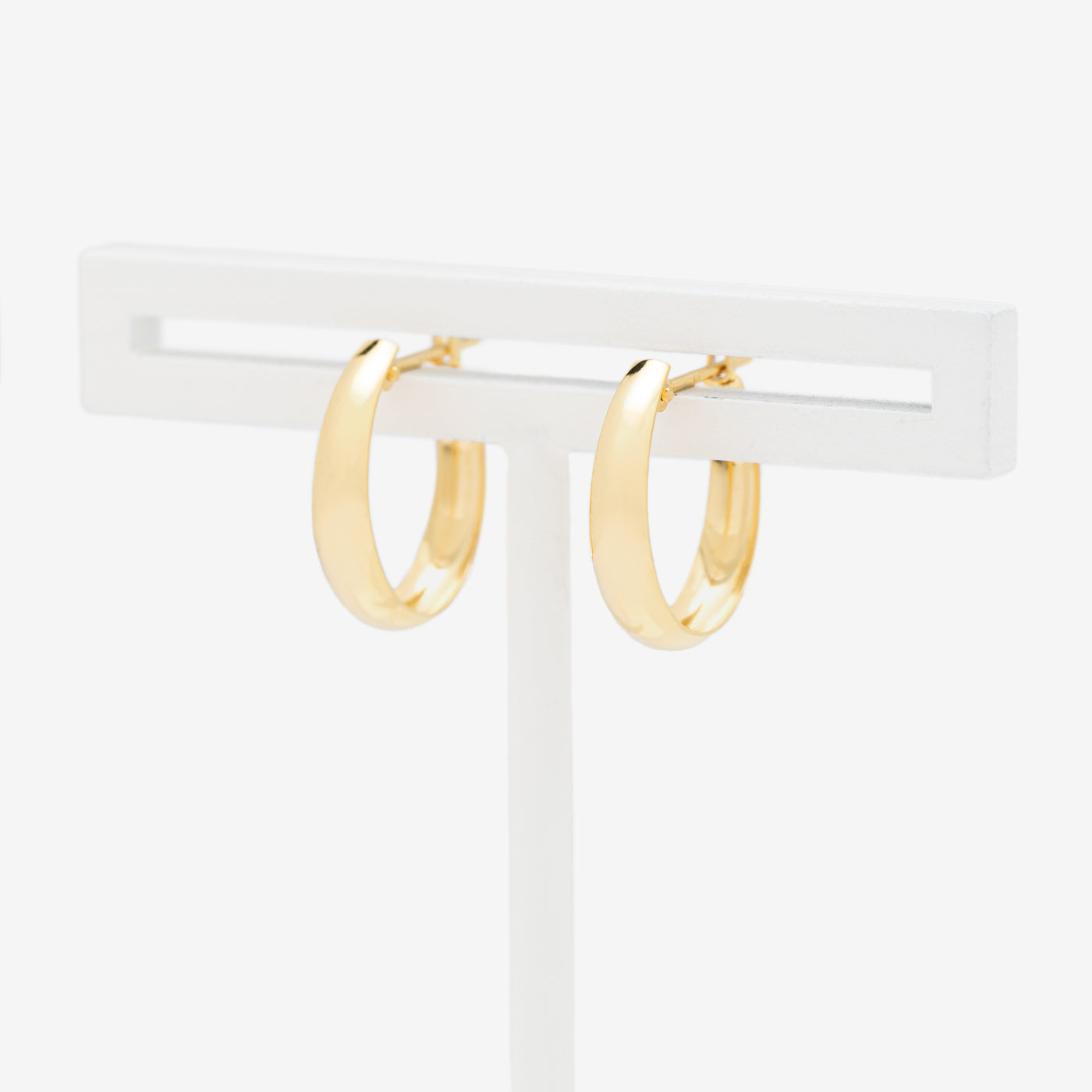 K18 イエローゴールド フープ ピアス