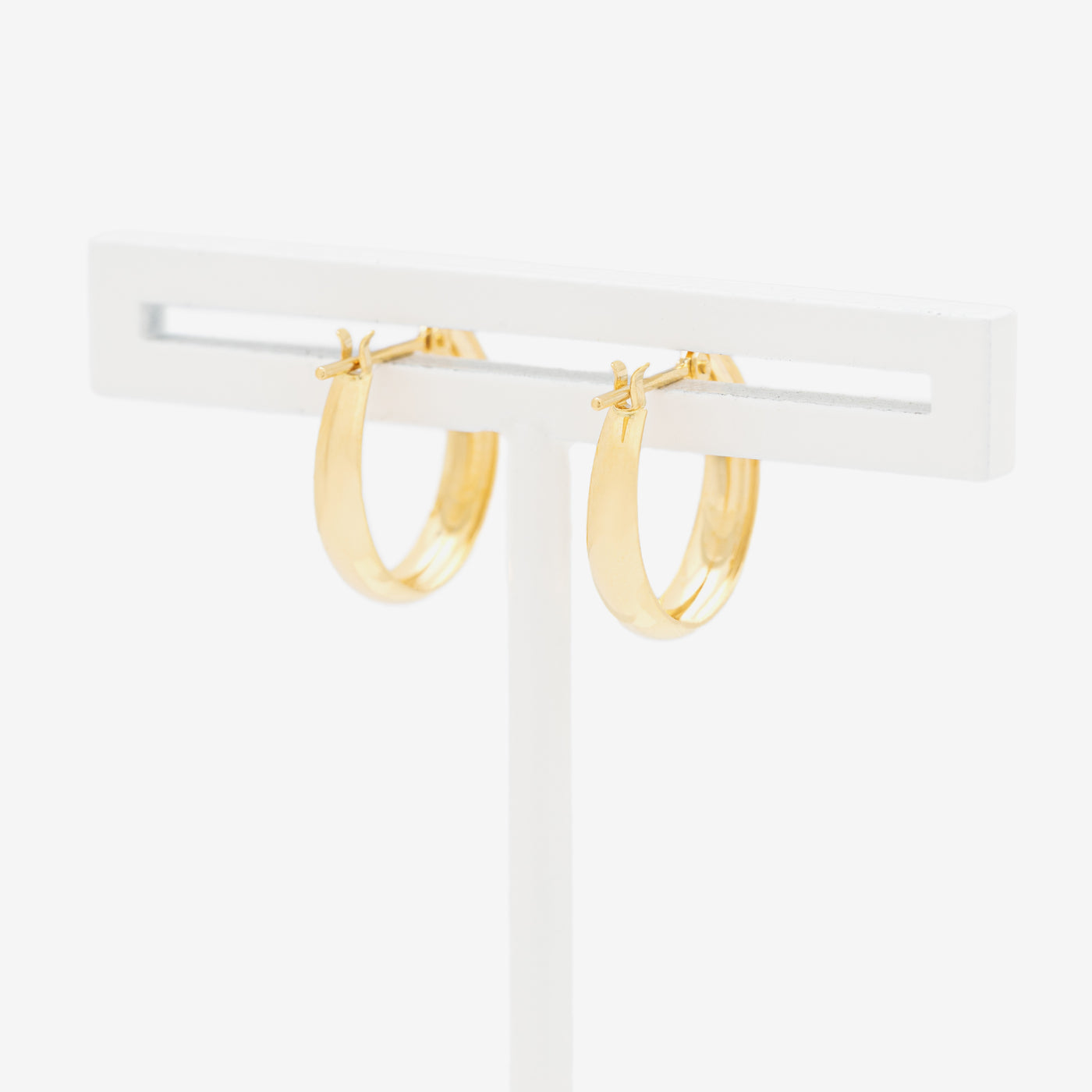 K18 イエローゴールド フープ ピアス