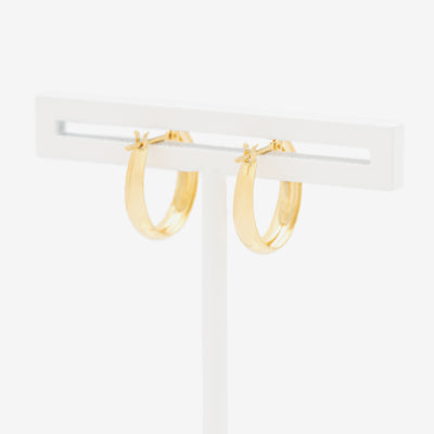 K18 イエローゴールド フープ ピアス