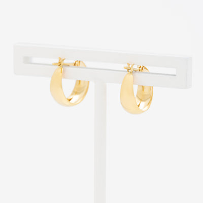 K18 イエローゴールド フープ ピアス