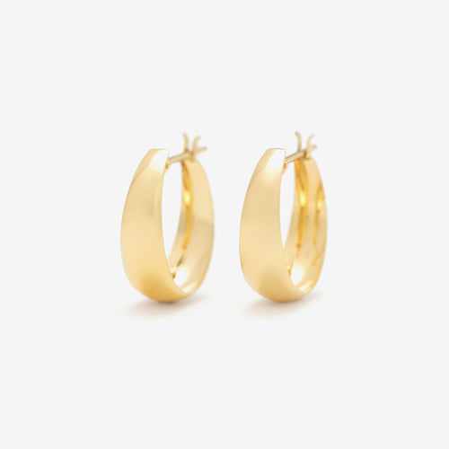 K18 イエローゴールド フープ ピアス