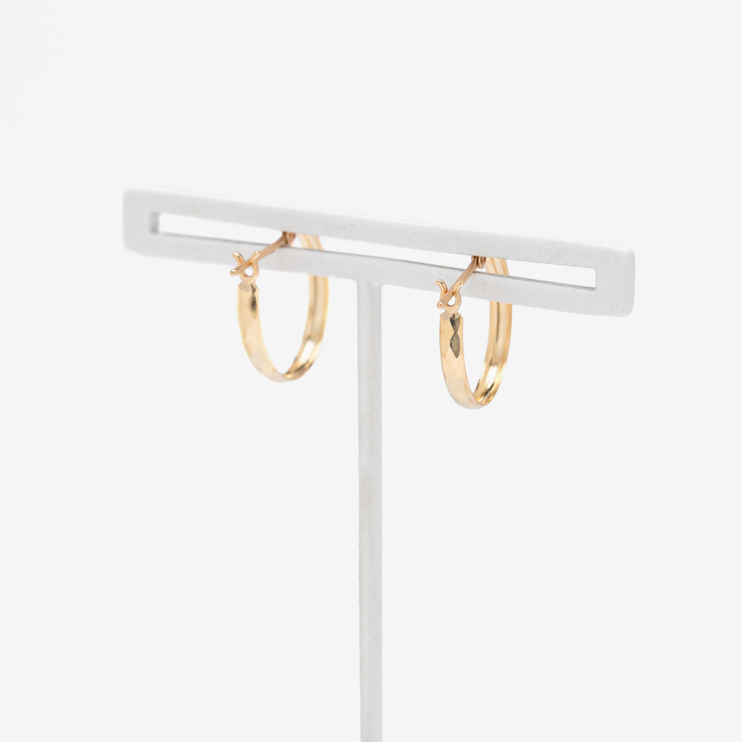 K10 イエローゴールド フープ ピアス （9711512813870）– エステール