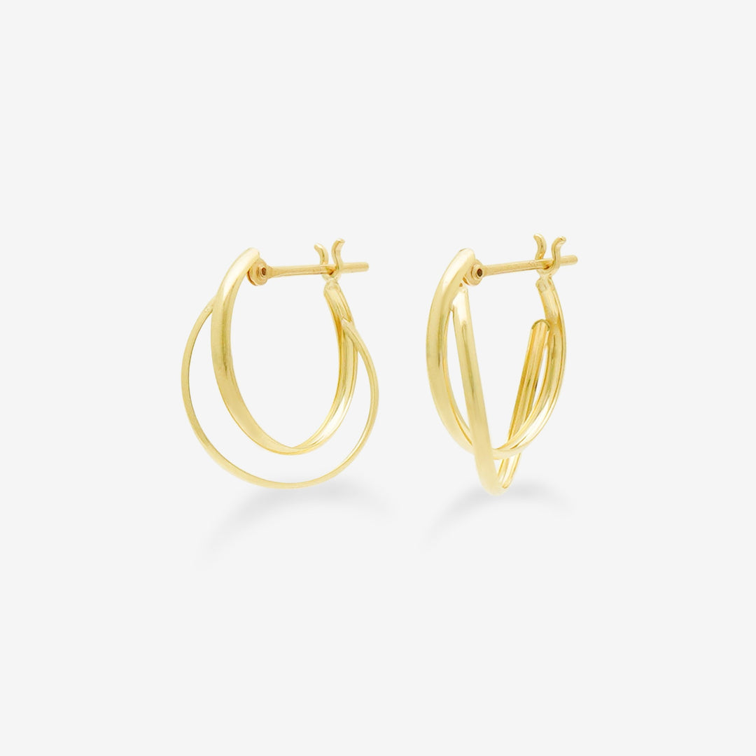 エステール K10 イエローゴールド フープ ピアス K10 イエローゴールド フープ ピアス （9638070354222）– エステール