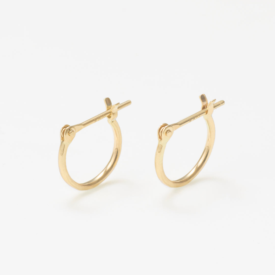 K10 イエローゴールド フープ ピアス（10mm） （9881822265646