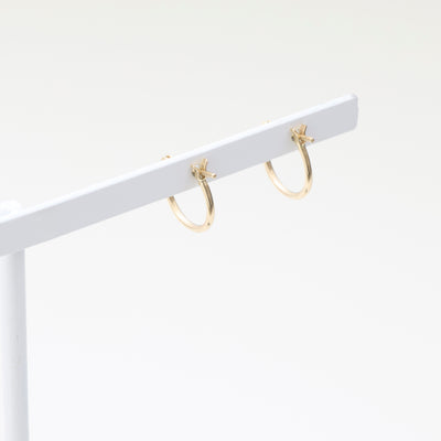 K10 イエローゴールド フープ ピアス（10mm）