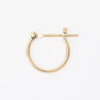 K10 イエローゴールド フープ ピアス（10mm）