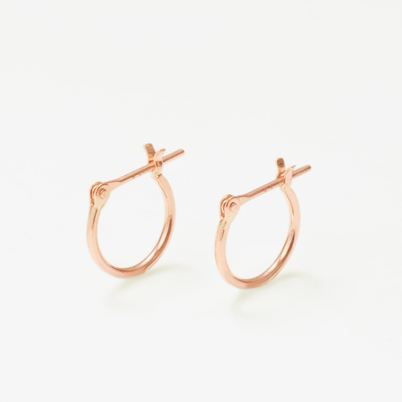 K10 ピンクゴールド フープ ピアス（10mm）