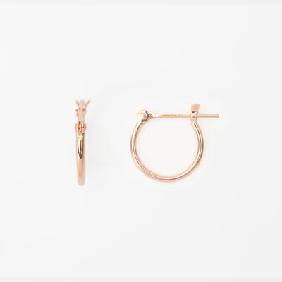 K10 ピンクゴールド フープ ピアス（10mm）