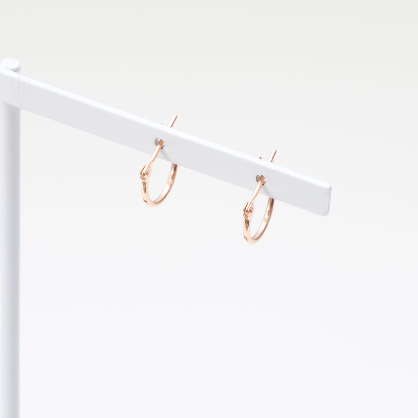 エステール　K18 フープピアス　10mm K18 ピンクゴールド フープピアス（10mm） （7277729841309